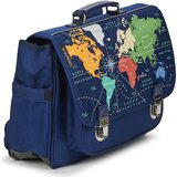 CARAMEL & CIE CARTABLE 38 CM MAPPEMONDE Tamno plava | shoptok.hr