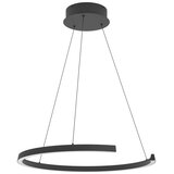 Eglo 390533 - led prigušiva luster na sajli labonete LED/24,8W/230V crna + daljinski upravljač | Eponuda.com