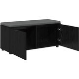  Klupa za hodnik s jastukom Crni Hrast 100 x 38 x 46 cm | Eponuda.com