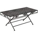  Sklopivi stolić za kavu od metala starinski 100x50x45 cm crni | Eponuda.ba