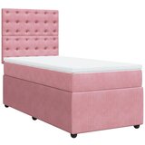 Box spring krevet s madracem ružičasti 90x200 cm baršunasti | shoptok.hr