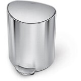 simplehuman Kovinski koš za smeti s pedalom v mat srebrni barvi 6 l – | Shoptok.si