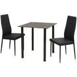 vidaXL 3-Dijelni blagovaonski set crni Cijene
