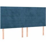 Krevet s oprugama i madracem tamnoplavi 200x200 cm baršunasti | shoptok.hr