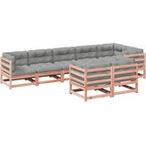  The Living Store Vrtna sedežna garnitura 8-delna z blazinami trden les douglas - Vrtna Sedežna Garnitura, (21451157) | Shoptok.si