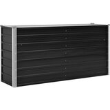 vidaXL Visoka greda antracitna 160x40x77 cm pocinkano jeklo | Shoptok.si