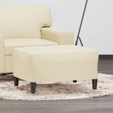  The Living Store Stolček za noge krem 70x55x41 cm umetno usnje - Stolček Za Noge, (21456517) | Shoptok.si