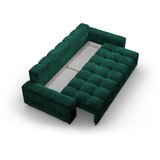 Cosmopolitan Design Zelena baršunasti sklopiva/s prostorom za odlaganje sofa 250 cm Wicklow – | shoptok.hr