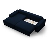 Micadoni Tamno plava sklopiva kutna garnitura od bouclé tkanine (s lijevim kutom) Jodie – Home | shoptok.hr