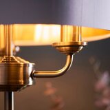  Endon 98932 - Stona lampa HIGHCLERE 3xE14/18W/230V bela/mesing, prečnik 32 cm | Eponuda.com