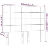  Uzglavlje tamnosivo 144x5x118/128 cm baršunasto | shoptok.hr
