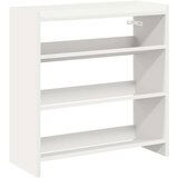 vidaXL Regal za čevlje bel 60x25x62 cm inženirski les | Shoptok.si