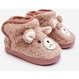 Kesi Children's insulated slippers with teddy bear, pink Eberra Cene