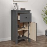 Komoda siva 40x35x80 cm trdna borovina, (20654329) | Shoptok.si