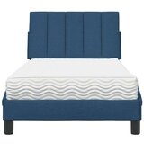 vidaXL Krevet s madracem plavi 90 x 200 cm od tkanine | shoptok.hr