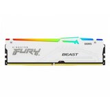 Kingston Memorija 16GB/DIMM/DDR5/5200MHz/CL36/FURY Beast RGB/bela | ePonuda.com