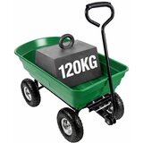  Vrtna transportna kolica, odvojiva nagibna pladanj, zelena, 120 kg | shoptok.hr