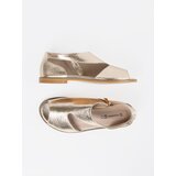 GOODIN Women's gold sandals with cutouts | ePonuda.com
