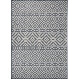  Vanjski tepih ravnog tkanja 120 x 170 cm plave pruge | shoptok.hr