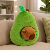 Green Avocado with Capybara 2 in 1 Plush Toy 25 cm | shoptok.hr