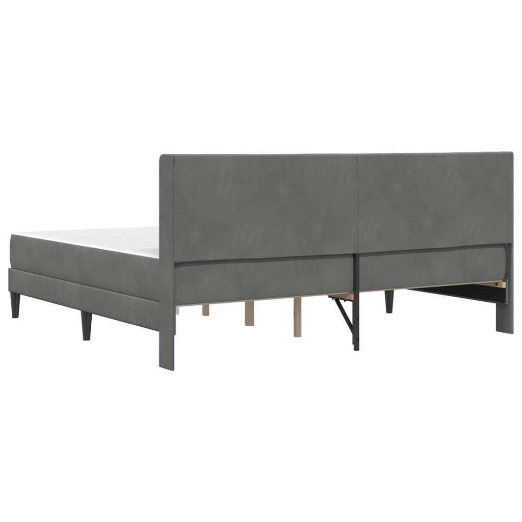  Okvir za krevet Tamno siva 180 x 200 cm Baršun - Tamno siva 180 x 200 cm | shoptok.hr