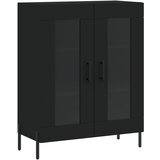 Maison Chic Komoda - Predalnik črna 69,5x34x90 cm inženirski les, (21715588) Cene