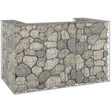 vidaXL Gabionska stena za koše za smeti pocinkano jeklo 180x100x110 cm Cene