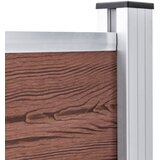  Vrtna ograda od WPC-a 353 x 106 cm smeđa | shoptok.hr