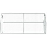  Kavez za kokoši srebrni 400 x 105 x 182 cm od pocinčanog čelika | shoptok.hr