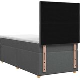  LED okvir za krevet s madracem Tamnosiva 100 x 200 cm Tkanina | shoptok.hr