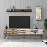 Hanah home TV komoda s policama Valensiya, 180x35x45 cm, Bijela-orah | Eponuda.ba