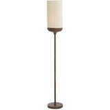 Light & Living Temno rjava stoječa svetilka s tekstilnim senčilom (višina 159 cm) Dania – | Shoptok.si