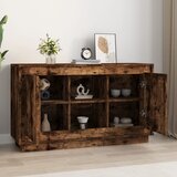  Komoda boja dimljenog hrasta 102x35x60 cm konstruirano drvo | shoptok.hr