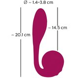 You2Toys Rosenrot - vodootporni vibrator G-točke na baterije (crveni) | shoptok.hr