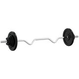 vidaXL Palica z utežmi 60 kg lito železo in kromirano jeklo, (20776566) | Shoptok.si