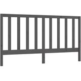  Uzglavlje za krevet sivo 206 x 4 x 100 cm od masivne borovine | shoptok.hr
