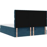  Otomanski okvir kreveta s madracima plavi 200x200cm baršunasti | shoptok.hr