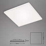 BRILONER 7378-116 - LED stropna svetiljka FRAMELESS LED/24W/230V, prigušiva + daljinski upravljač | Eponuda.com