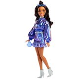 Barbie Modna lutka #7 v modrem kovinskem zgornjem delu in krilu - 1 k. Cene