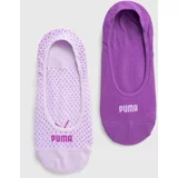 Puma Nogavice 2-pack ženske, vijolična barva, 938383