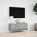  Zidni TV ormarić s LED svjetlima boja betona 100x31x38 cm | Eponuda.ba