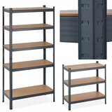 Metalna polica za spremanje MDF 180x90x40 cm | shoptok.hr