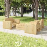 Maison Chic Seti vrtnega pohištva - Vrtna garnitura - Vrtni pohištvo set 4-delna impregnirana trdna borovina, (21810103) | Shoptok.si