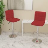 vidaXL Barski stolci od tkanine 2 kom crvena boja vina | shoptok.hr