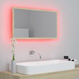  LED kupaonsko ogledalo boja hrasta sonome 80x8,5x37 cm akrilno | shoptok.hr