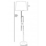 Opviq 534LUN4335 Podna lampa, Crna | Eponuda.ba