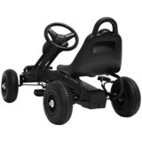  Go-Kart s Pedalama i Pneumatskim Gumama crni | shoptok.hr