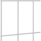  Ograda za vrt s kolčićima 48 pcs 35 x 50 cm Mesh Srebrna | Eponuda.com