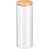  Steklena posoda za shranjevanje z lesenim pokrovom - 2000 ml | Shoptok.si