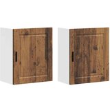  Kuhinjske stenske omarice 2 kos Porto stari les inženirski les, (21832526) | Shoptok.si